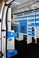 modules rangement pour fourgon à bord de véhicule utilitaire Opel Movano